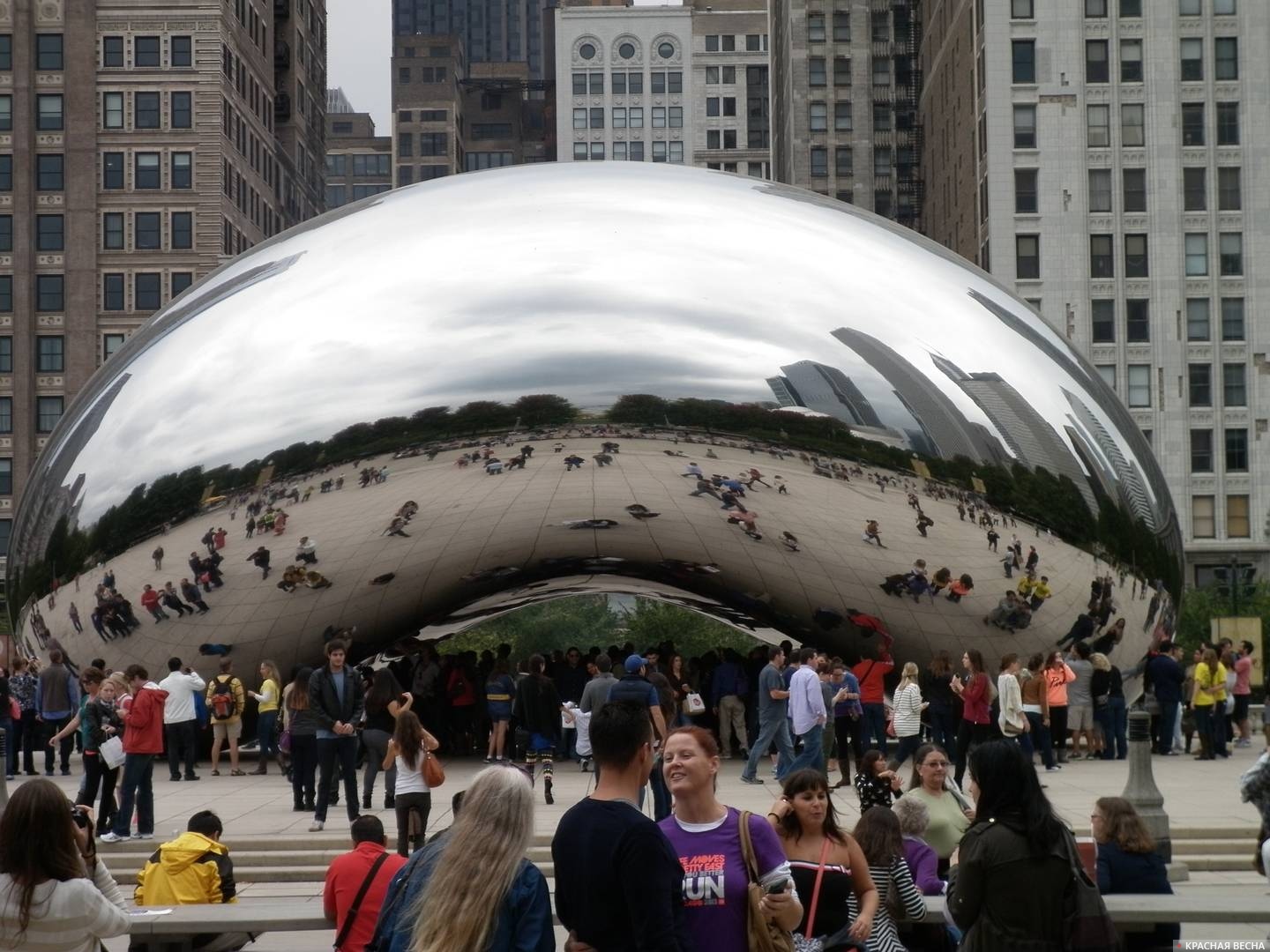 Чикагский боб в Миллениум Парке, Чикаго, США