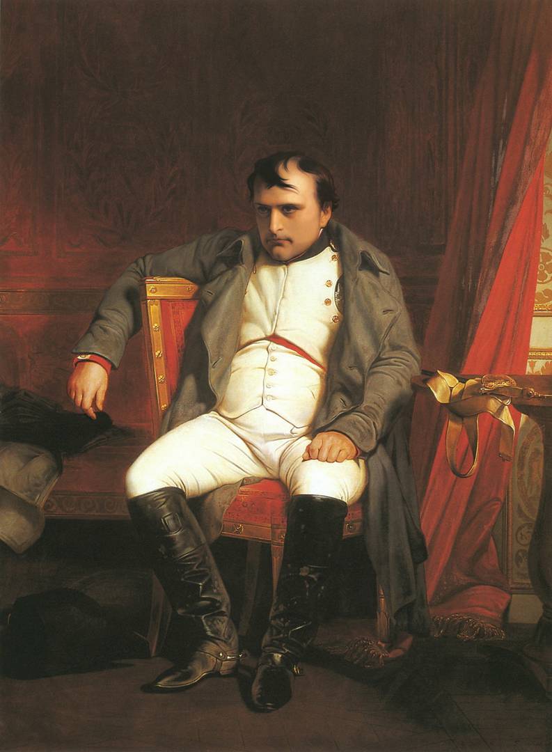 Поль Деларош. Наполеон Бонапарт после отречения в Фонтенбло. 1846