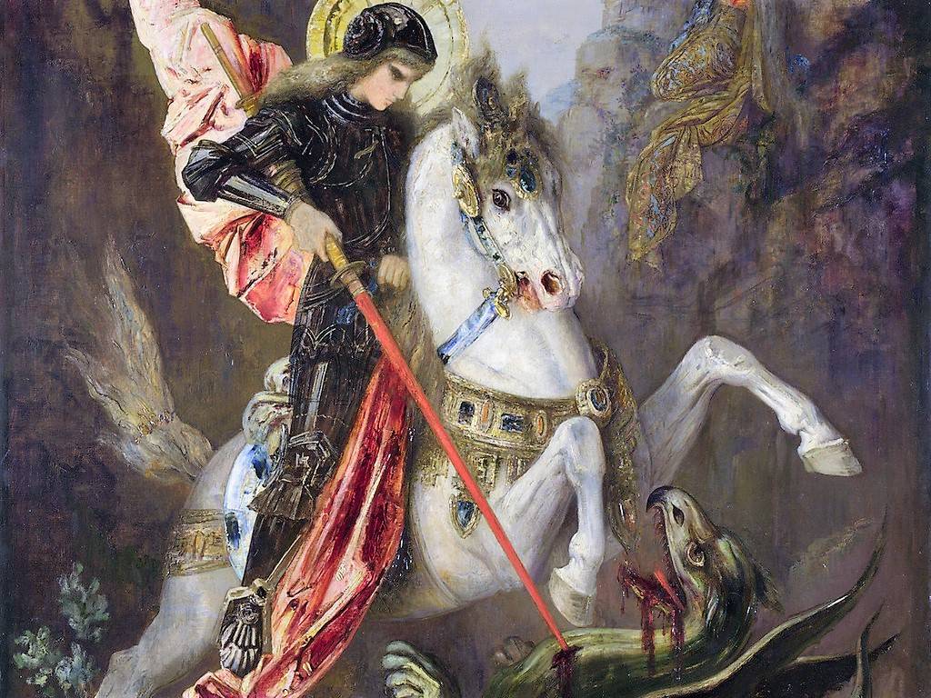 Гюстав Моро «Святой Георгий и дракон» 1870-1889 г