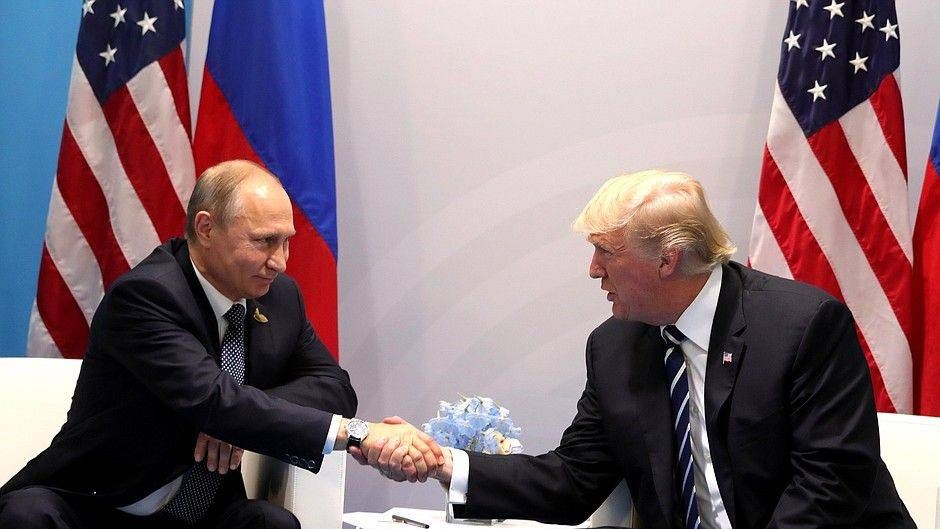 Встреча Президента России Владимира Путина с Президентом США Дональдом Трампом