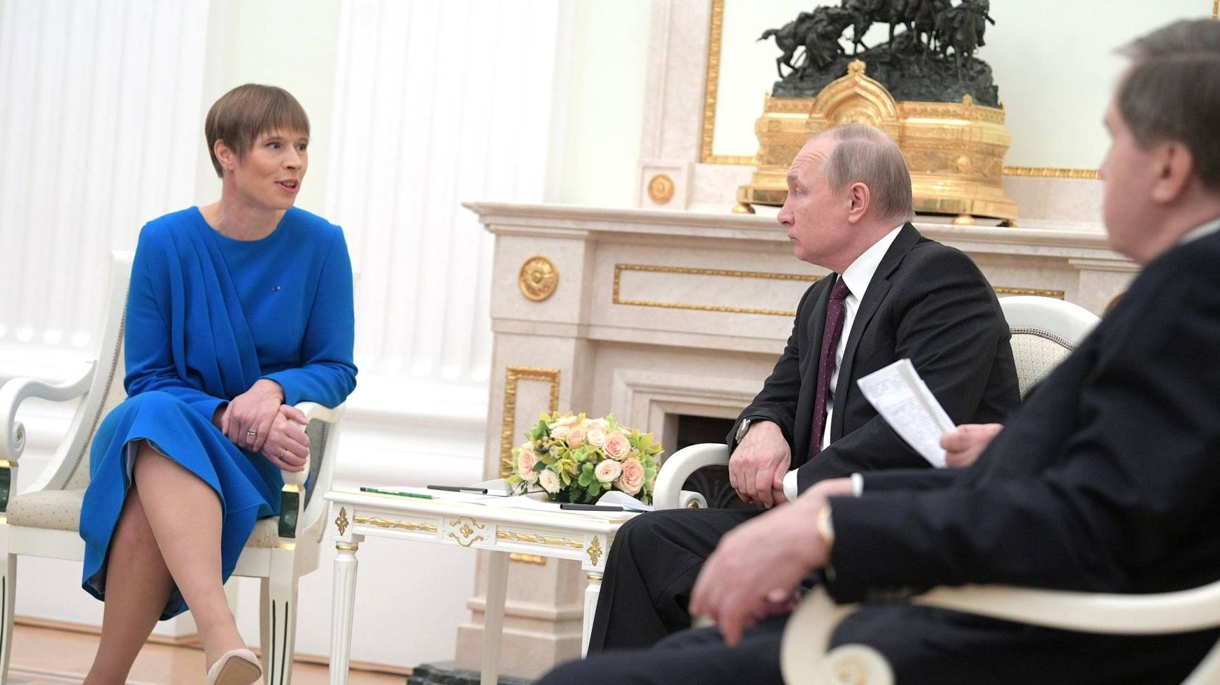 Встреча Керсти Кальюлайд и Владимира Путина
