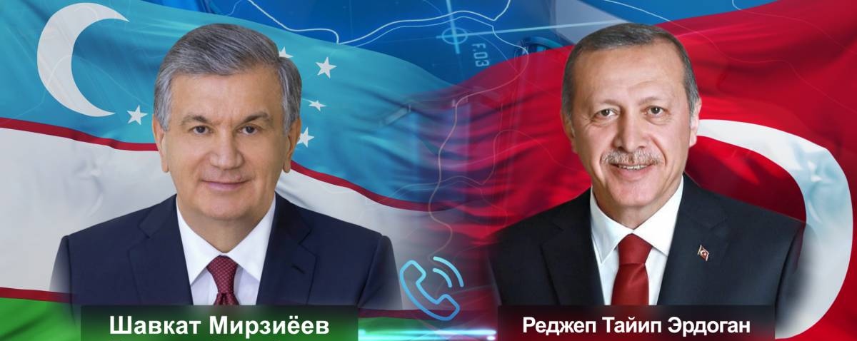 Президент Узбекистана Шавкат Мирзиёев и глава Турции Реджеп Эрдоган