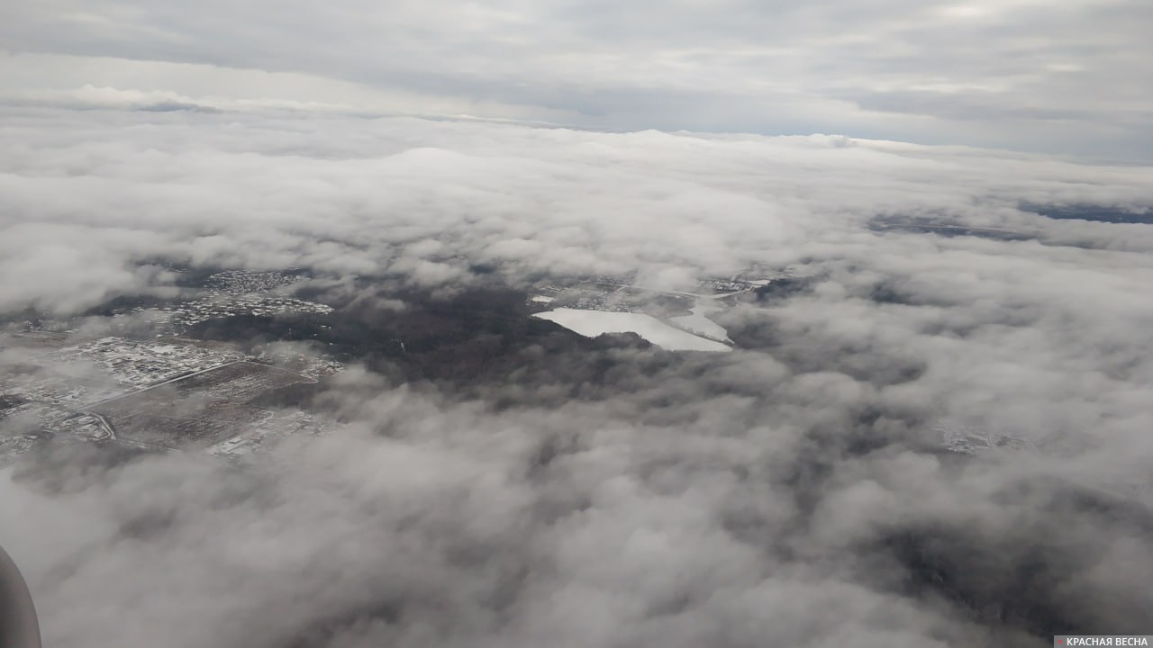 Облака вид из самолета