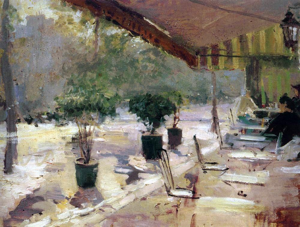 Коровин Константин. Парижское кафе. 1890