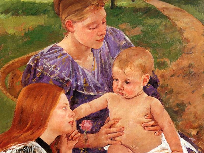 Кассат Мэри. Семья (фрагмент). 1893