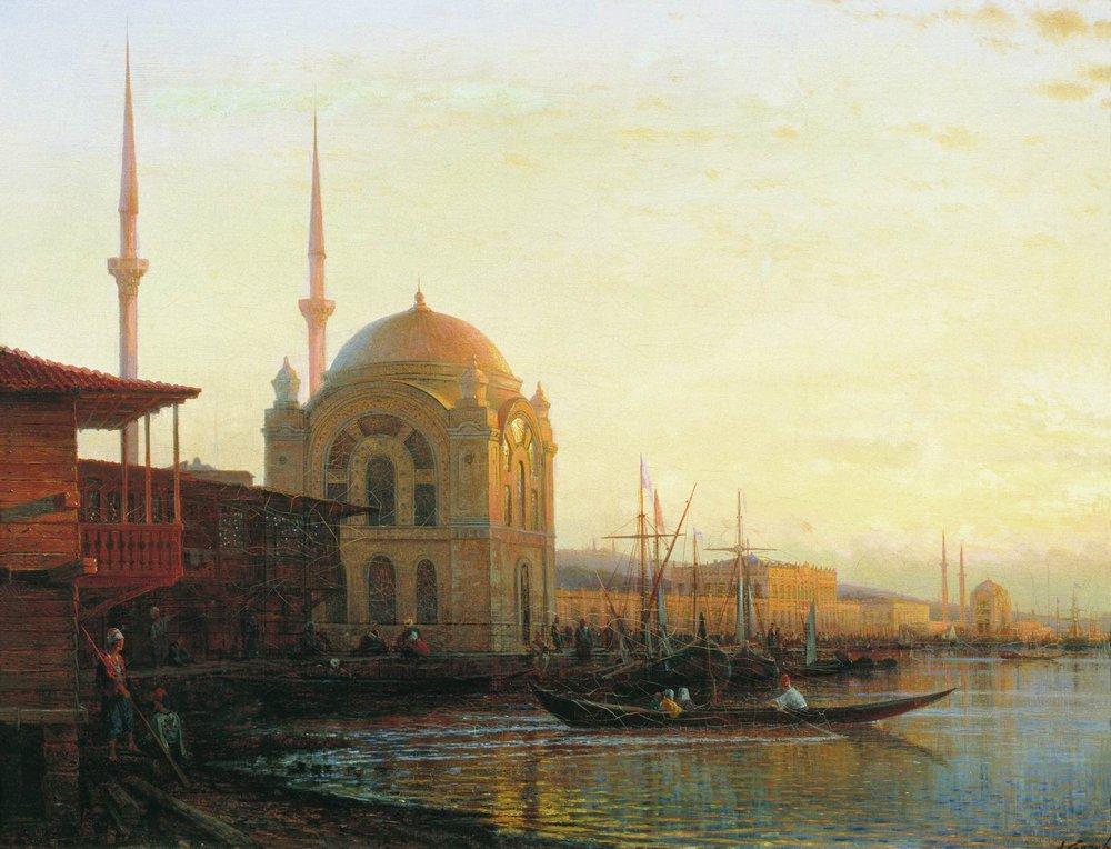 Алексей Боголюбов. Турция. Мечеть в Константинополе. 1850