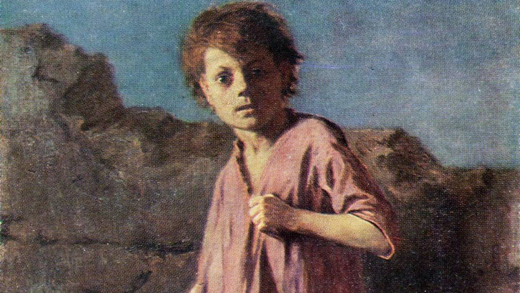 «Мальчик, готовящийся к драке» (фрагмент) 1866