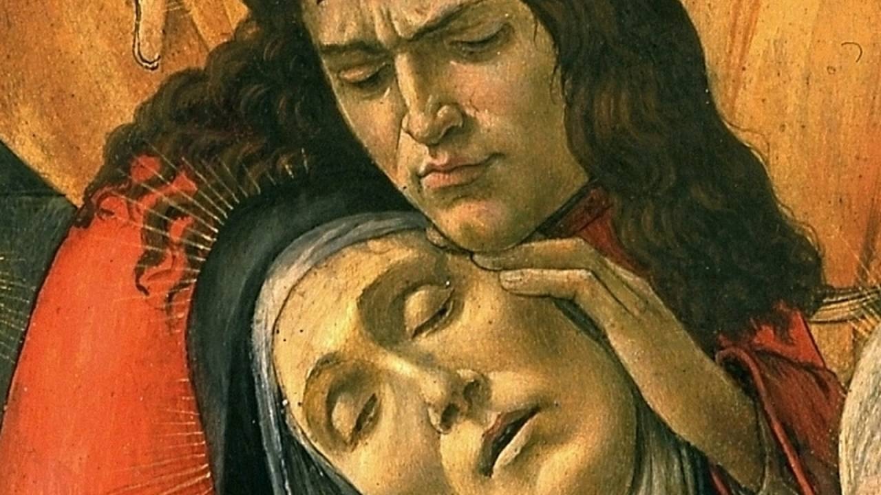 Сандро Боттичелли. Оплакивание Христа (фрагмент). 1495-1500