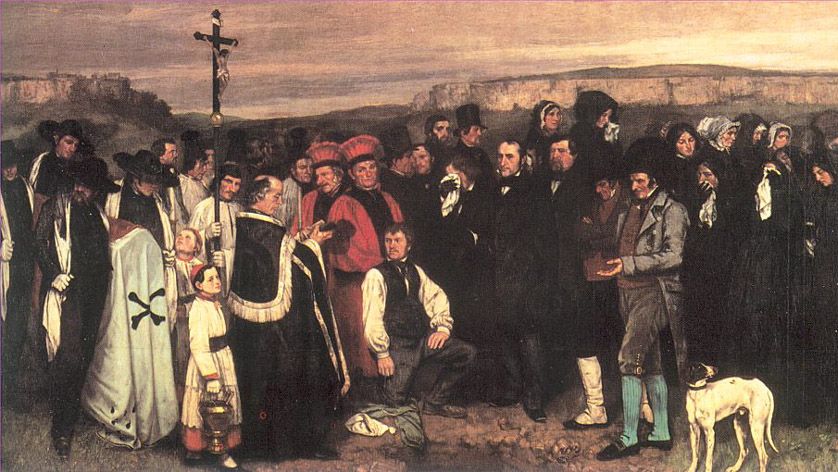 Гюстав Курбе. Похороны в Орнане. 1850