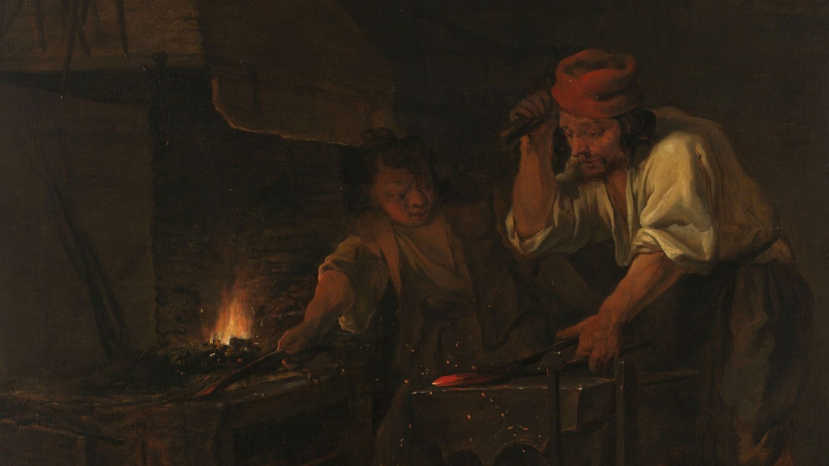 Габриэля Метсю. Оружейник (фрагмент). 1660