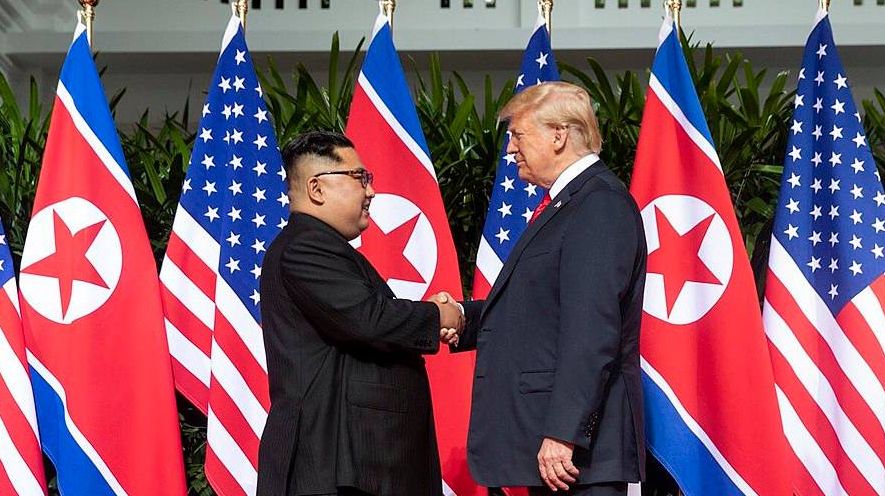 Дональд Трамп и Ким Чен Ын. Сингапур. 2018 год