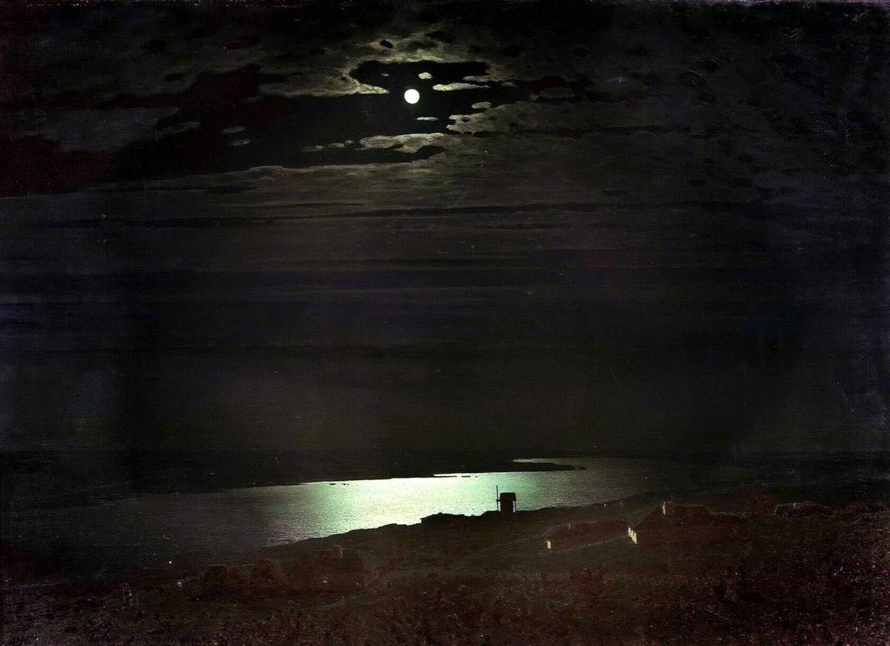 Архип Куинджи. Лунная ночь на Днепре. 1880