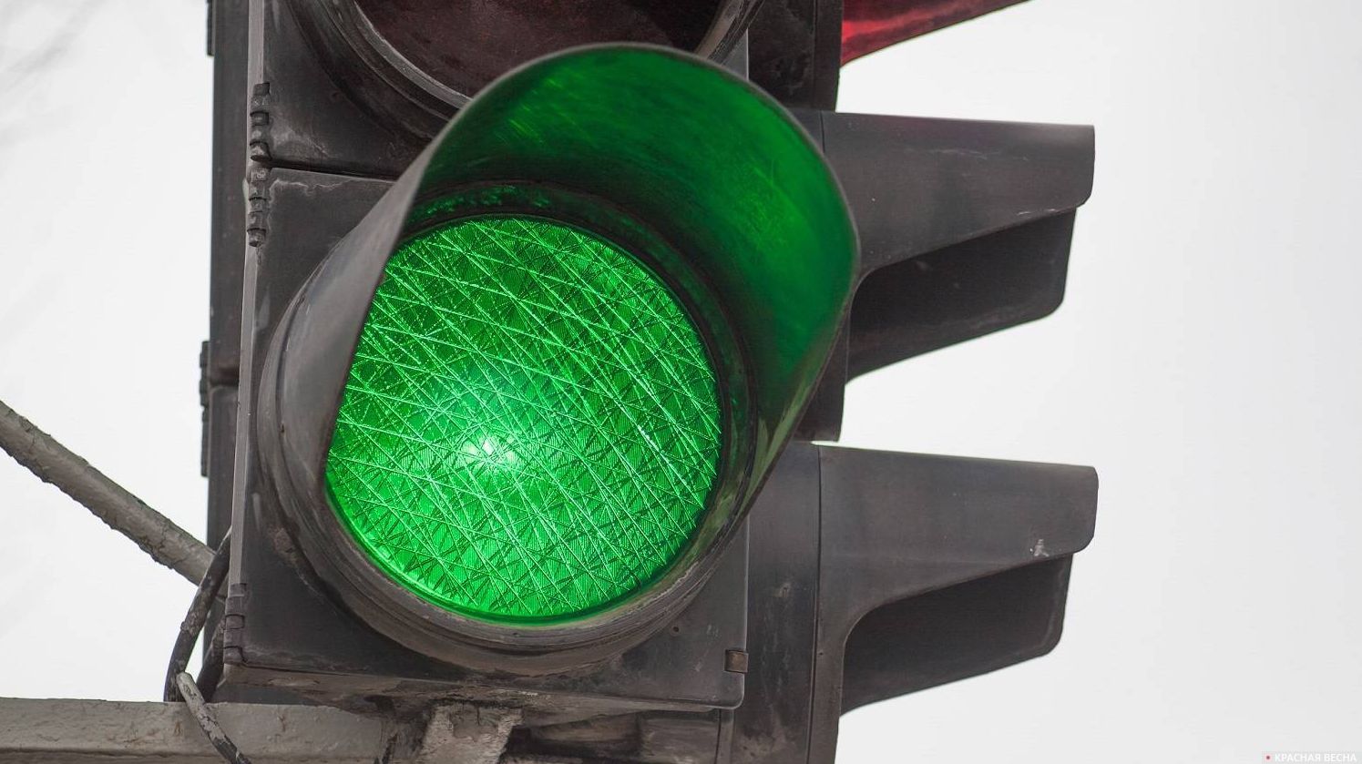 Зеленый свет светофора
