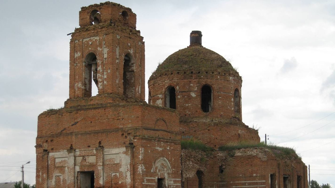 Заброшенный Свято-Ильинский храм в г. Обоянь