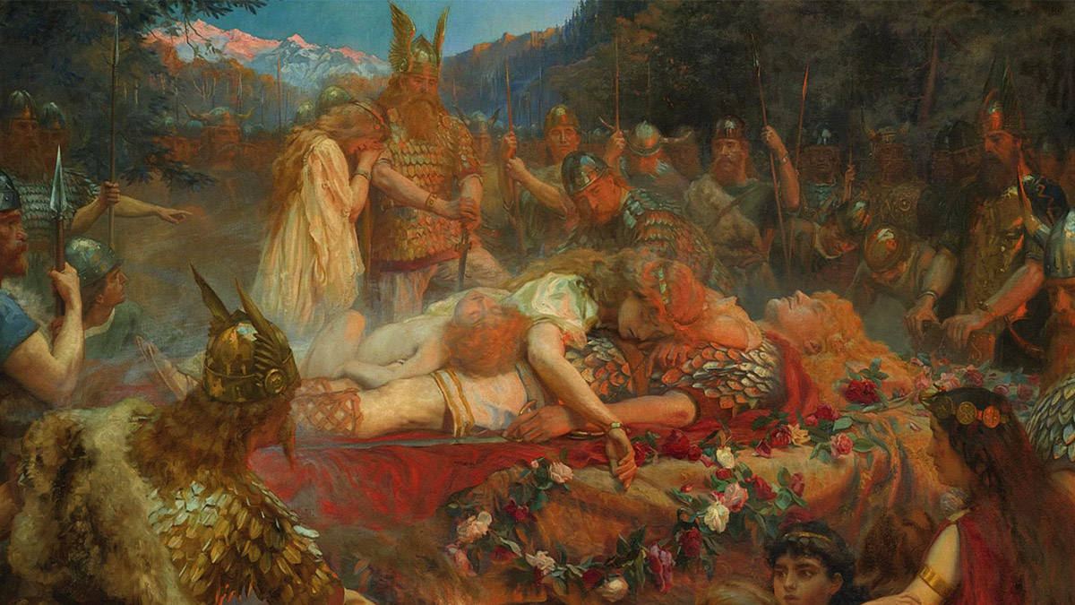 Чарльз Батлер. «Похороны викинга», 1909 год