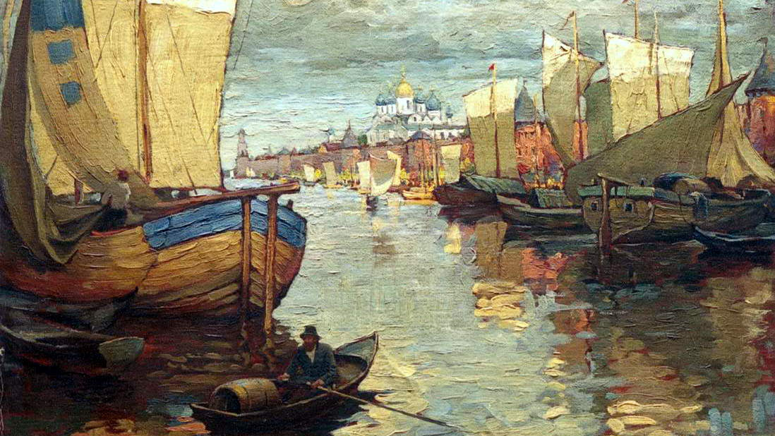 Константин Горбатов. Великий Новгород (фрагмент). 1919