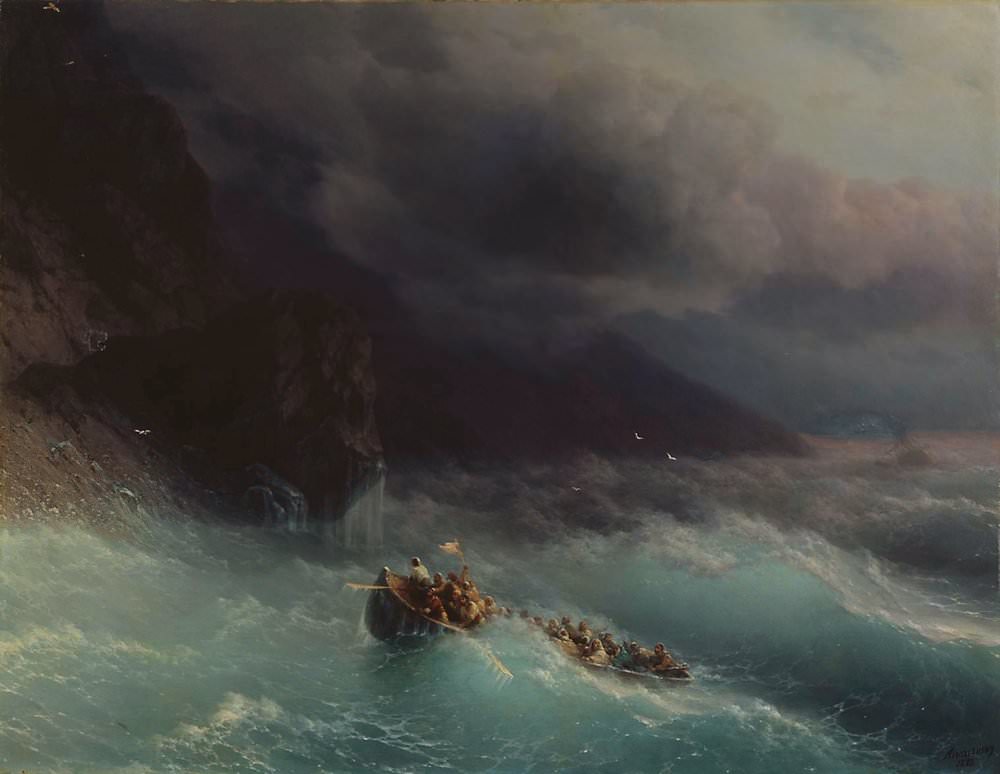 Иван Айвазовский. Буря на Чёрном море. 1873 год