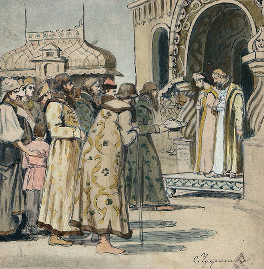 Степан Чуприненко. Поклон царю Салтану. конец XIX в.