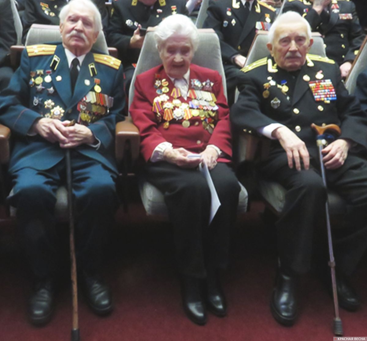 Участники Сталинградской  битвы Дмитрий Рязанцев, Мария Рохлина, Евгений Куропатков 