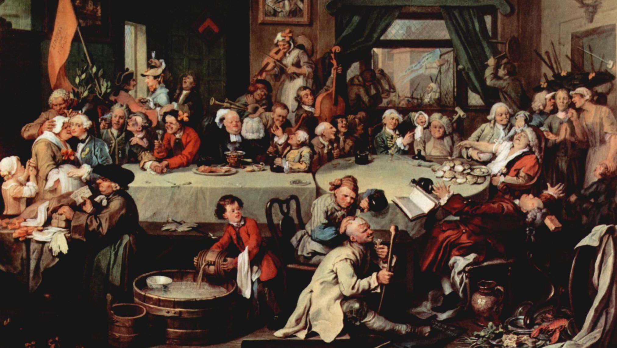 Уильям Хогарт. Выборыю Встреча с избирателями. 1754