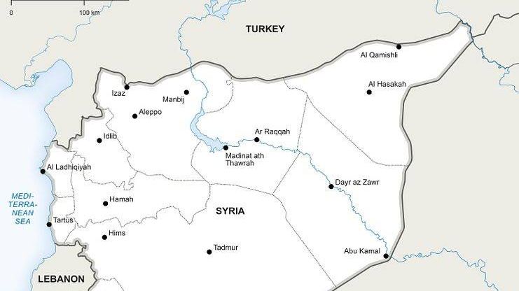 Карта сирии сейчас