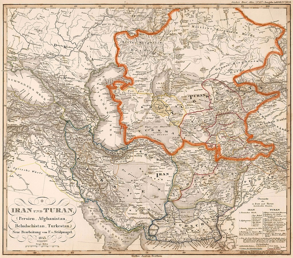 Карта Штилера, 1843 г.