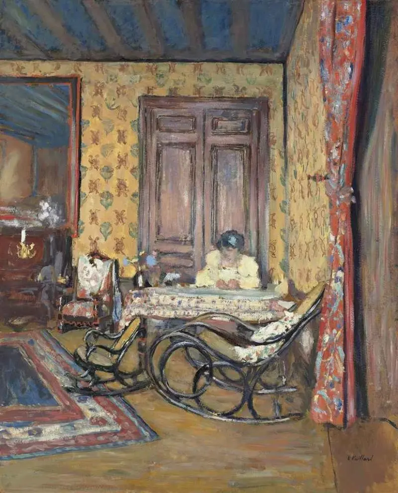 Жан Эдуар Вюйар. Интерьер с креслом-качалкой. 1902