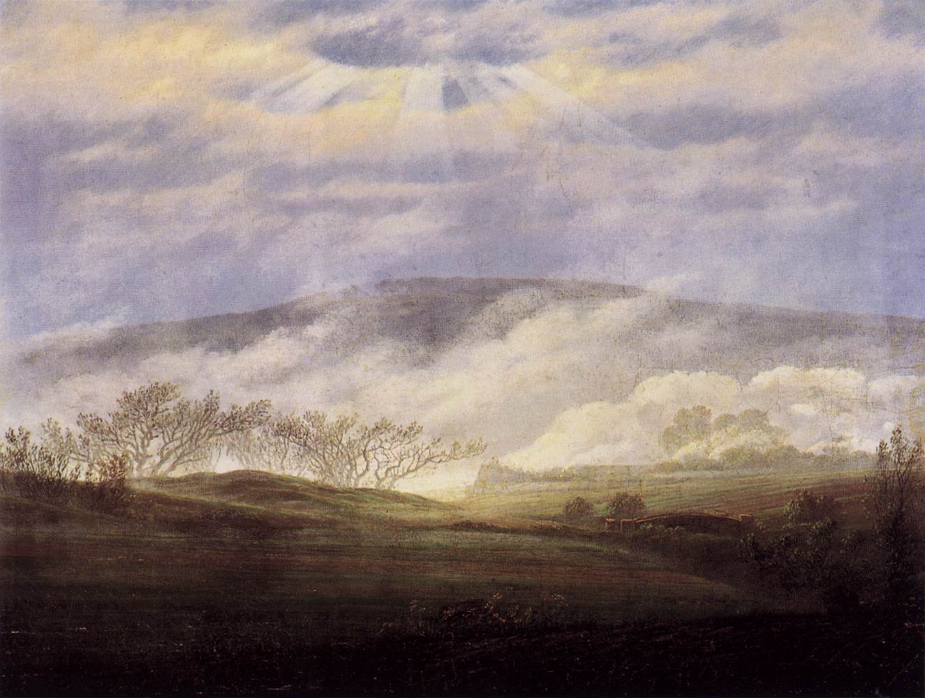 Каспар Давид Фридрих. Туман в долине Эльбы. 1821