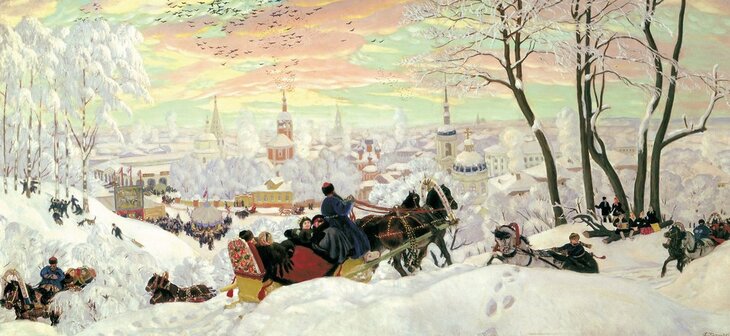 Борис Кустодиев «Масленица», 1916