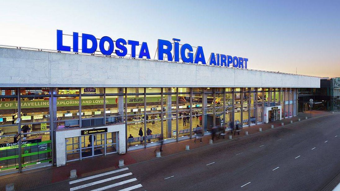 Аэропорт в Риге. Латвия