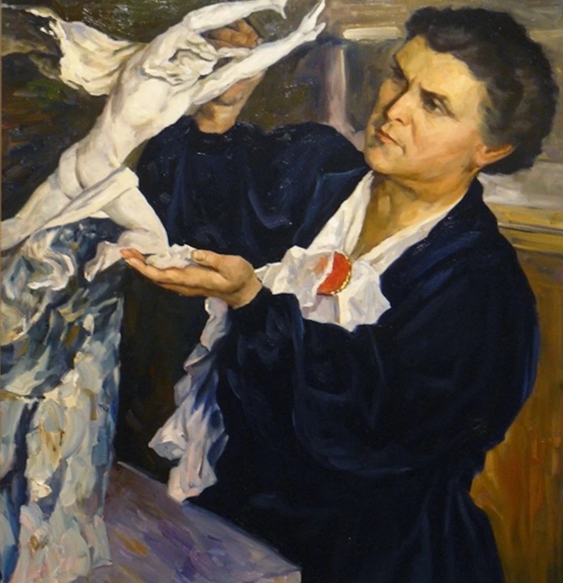 Михаил Нестеров. Портрет В. И. Мухиной. 1940