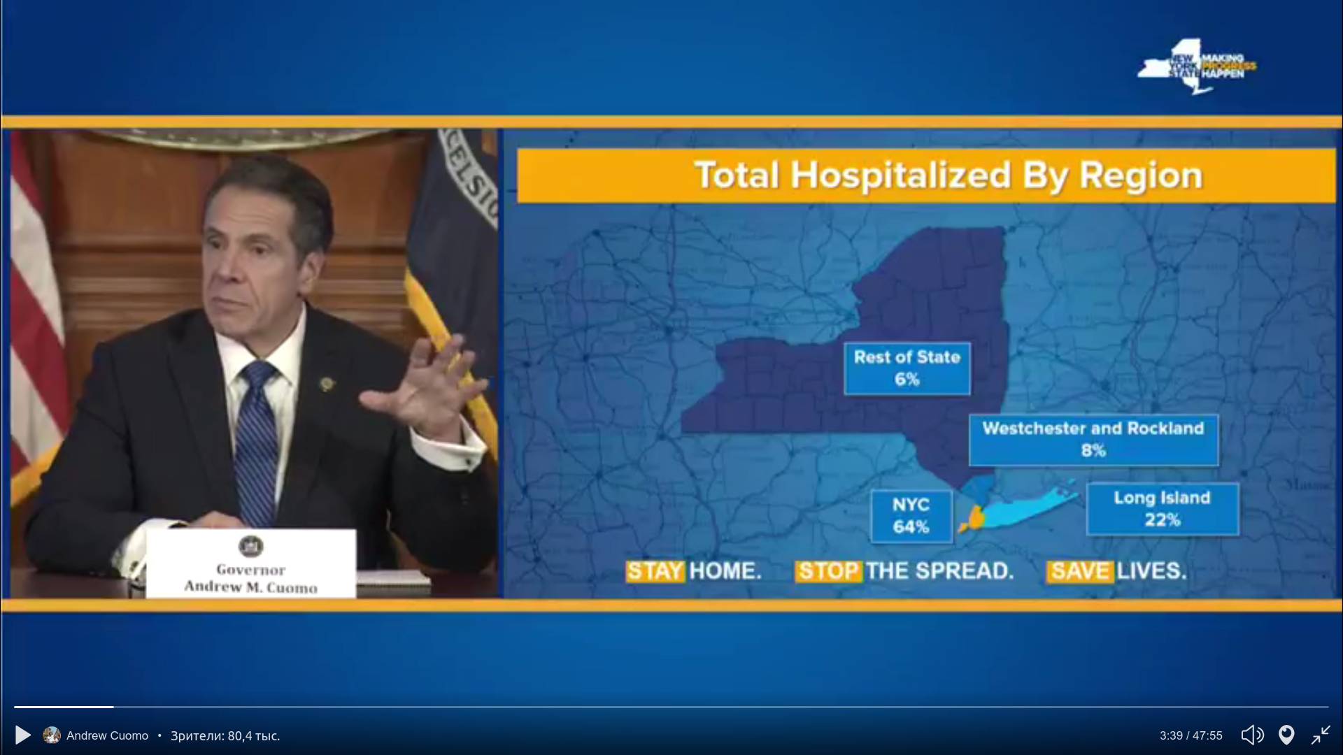 Статистика случаев заражения в штате по областям