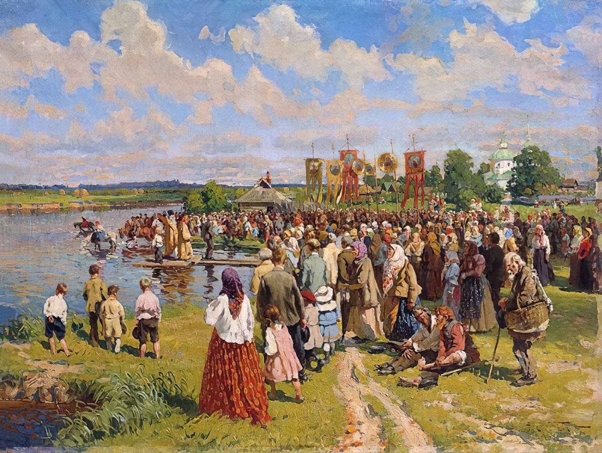 Александр Маковский. Крёстный ход на Флора и Лавра. 1923