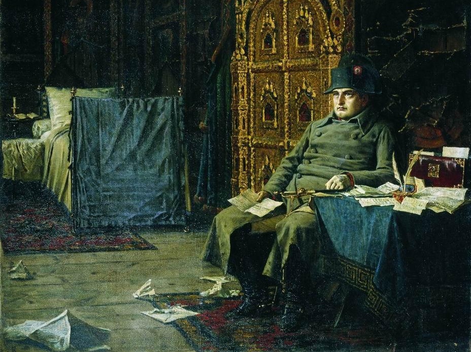 Василий Верещагин. На этапе. Дурные вести из Франции