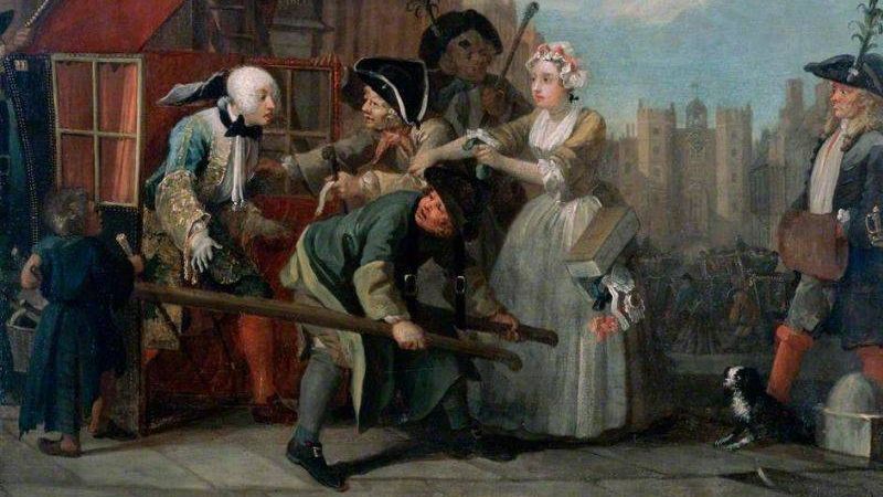 Уильям Хогарт. Карьера мота. Арест за долг. 1735