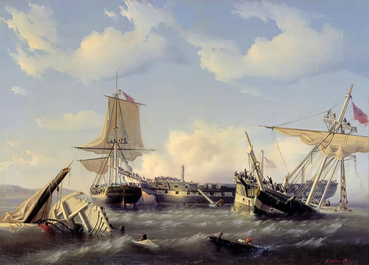 Фёдор Юшков. Эпизод Англо-голландской войны 1848 года. 1848