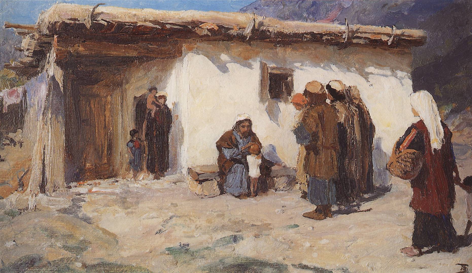 Василий Поленов. «Привели детей». 1890-1900-е