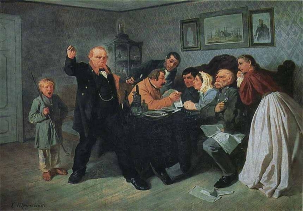 Константин Трутовский. Помещики-политики. 1864