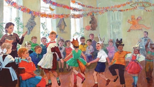 Фомин Михаил Петрович. Новогодний праздник. 1960