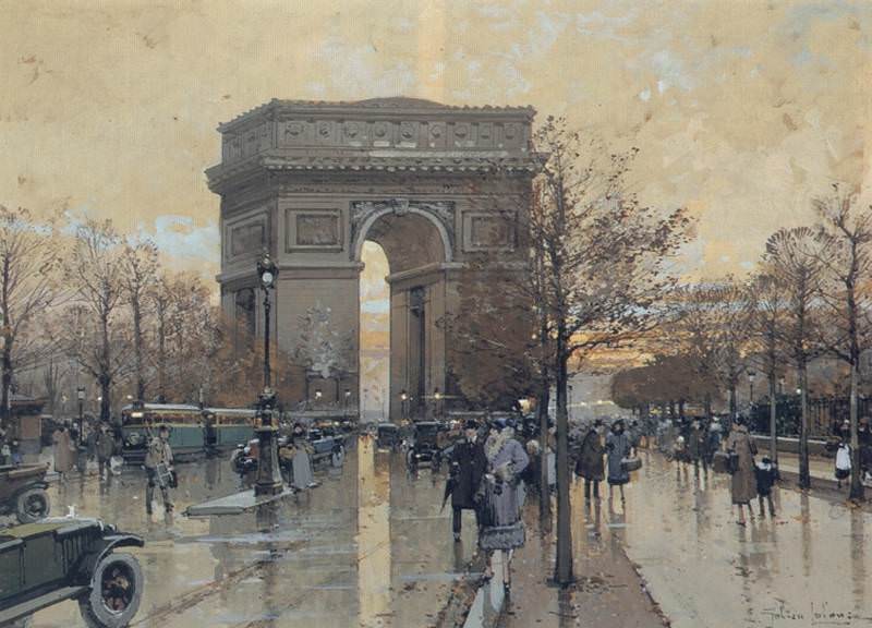 Эжен Галье-Лалу. Триумфальная арка, Париж. XIX в.