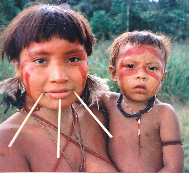 Yanomami Woman & Child