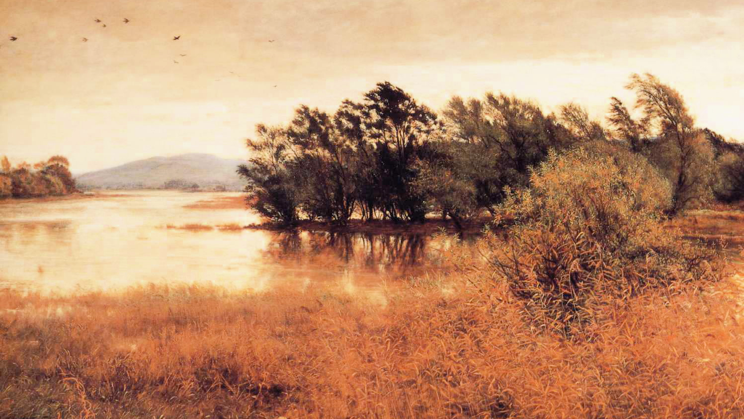 Джон Эверетт Милле. Холодный октябрь (фрагмент). 1870
