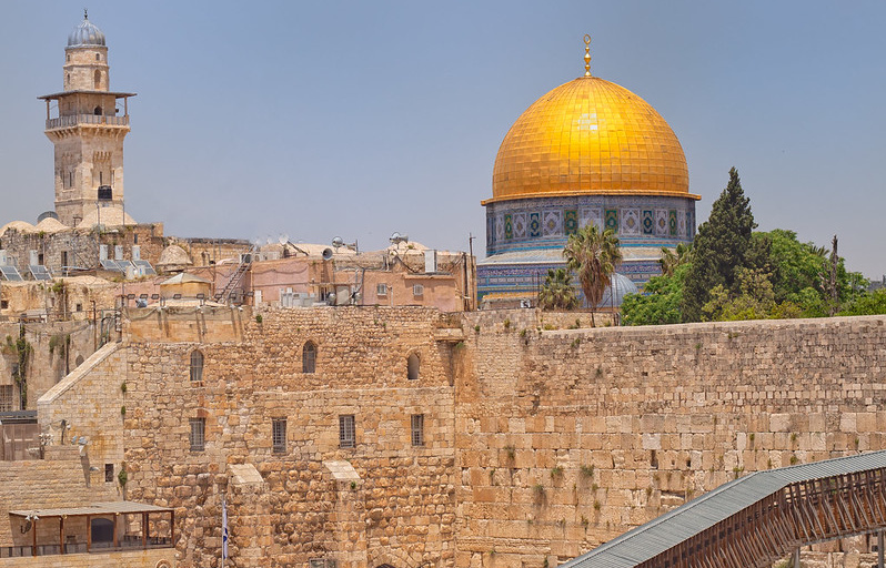 Купол Скалы и Стены Плача, Храмовая гора, Иерусалим