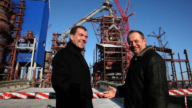 Владимир Лисин и Дмитрий Медведев