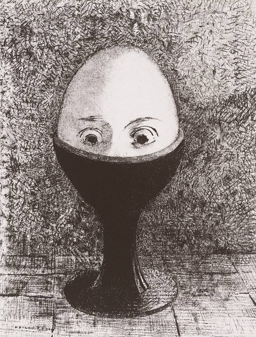 Одилон Редон. Яйцо. 1885