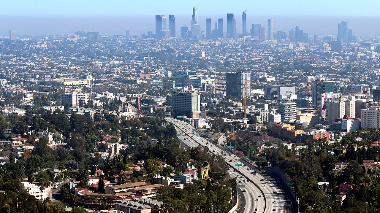 Вид на Лос-Анджелес. США
