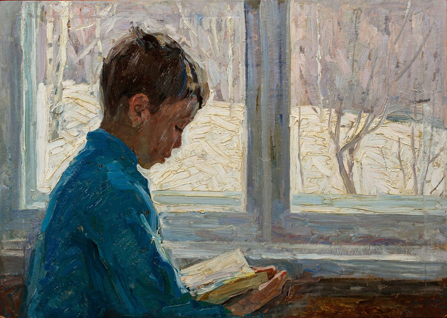 Елена Леонова. За чтением. 1956