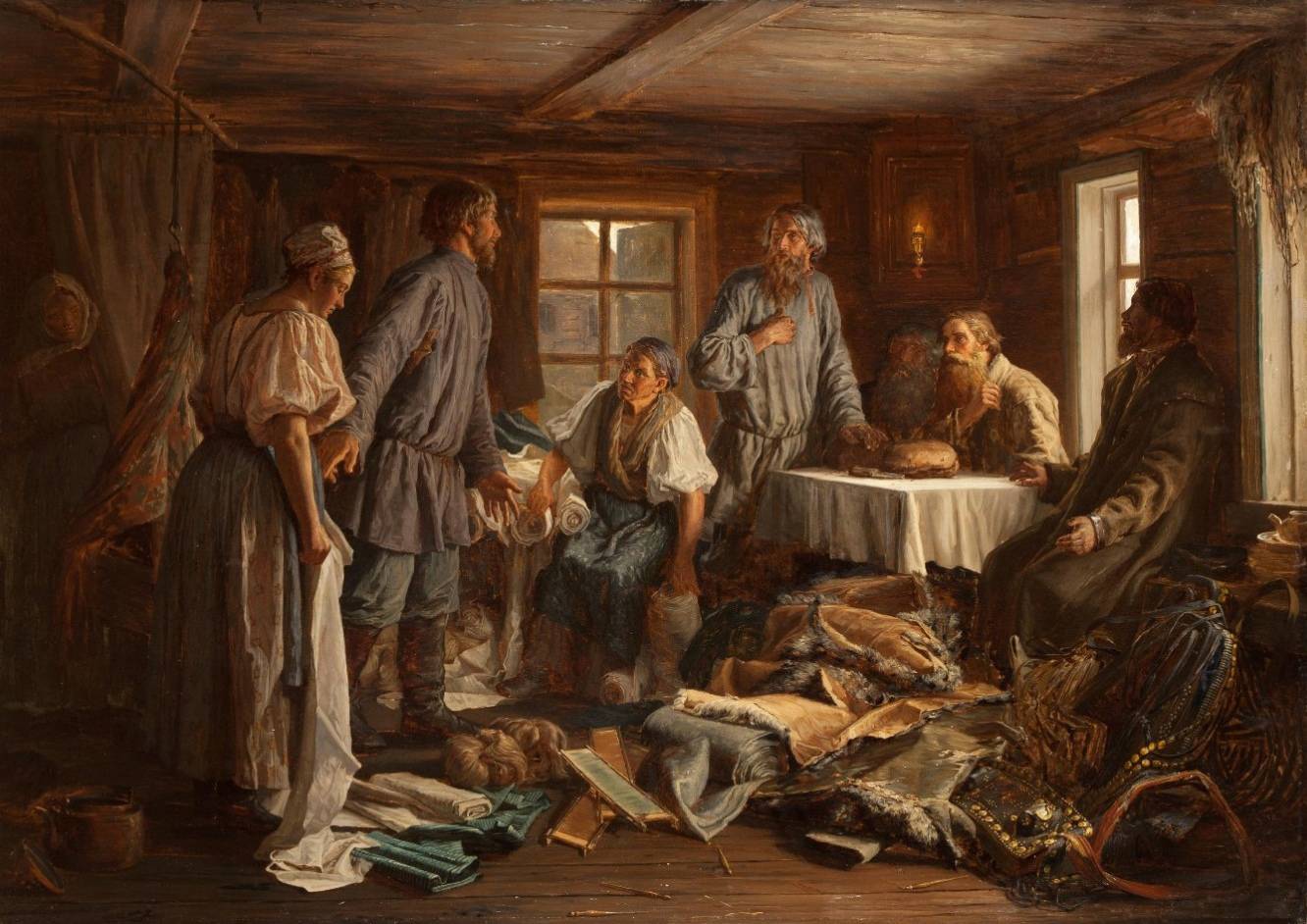 Василий Максимов. Семейный раздел (повторение картины 1876 года)