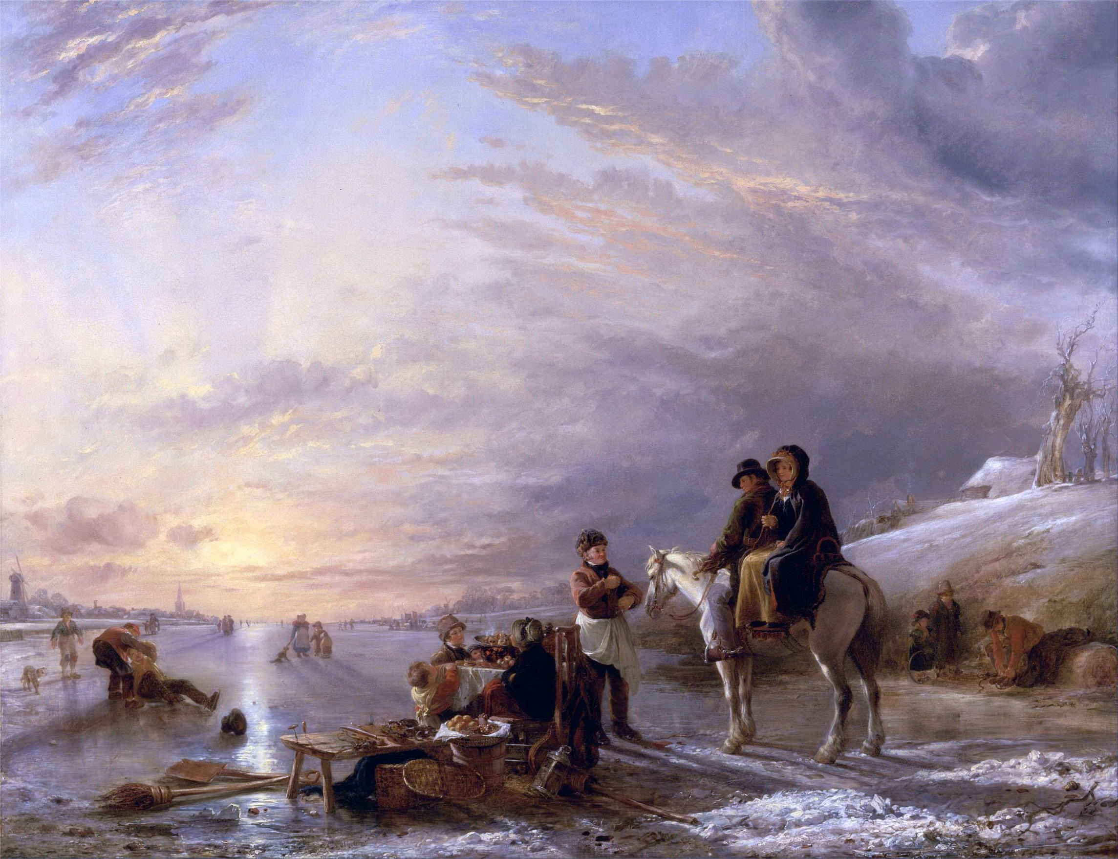 Уильям Коллинз. Морозная сцена. 1827