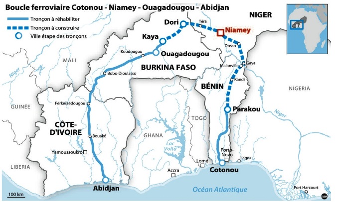 Карта Того и Бенин